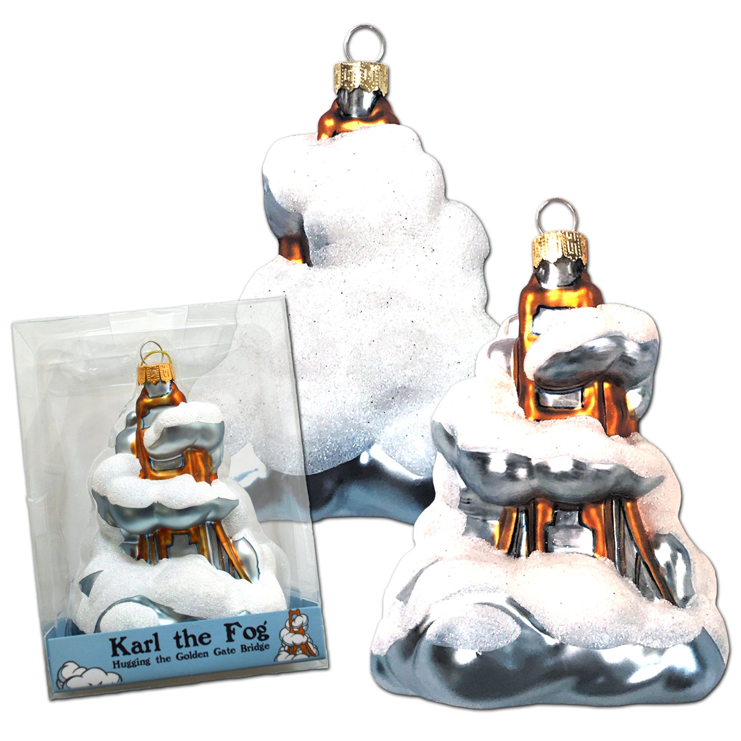 Karl the Fog Glass Ornament